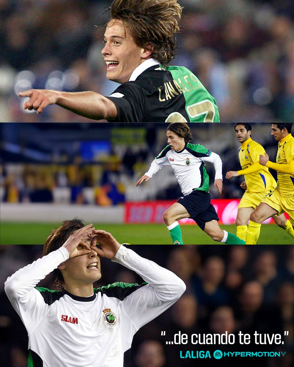 "𝑫𝒆𝒃𝒊́ 𝒕𝒊𝒓𝒂𝒓 𝒎𝒂́𝒔 𝒇𝒐𝒕𝒐𝒔..." 💚

<a href="/SergioCanales/">Sergio Canales</a> x <a href="/realracingclub/">Real Racing Club</a> 

#LALIGAHYPERMOTION | #LALIGAHistory
