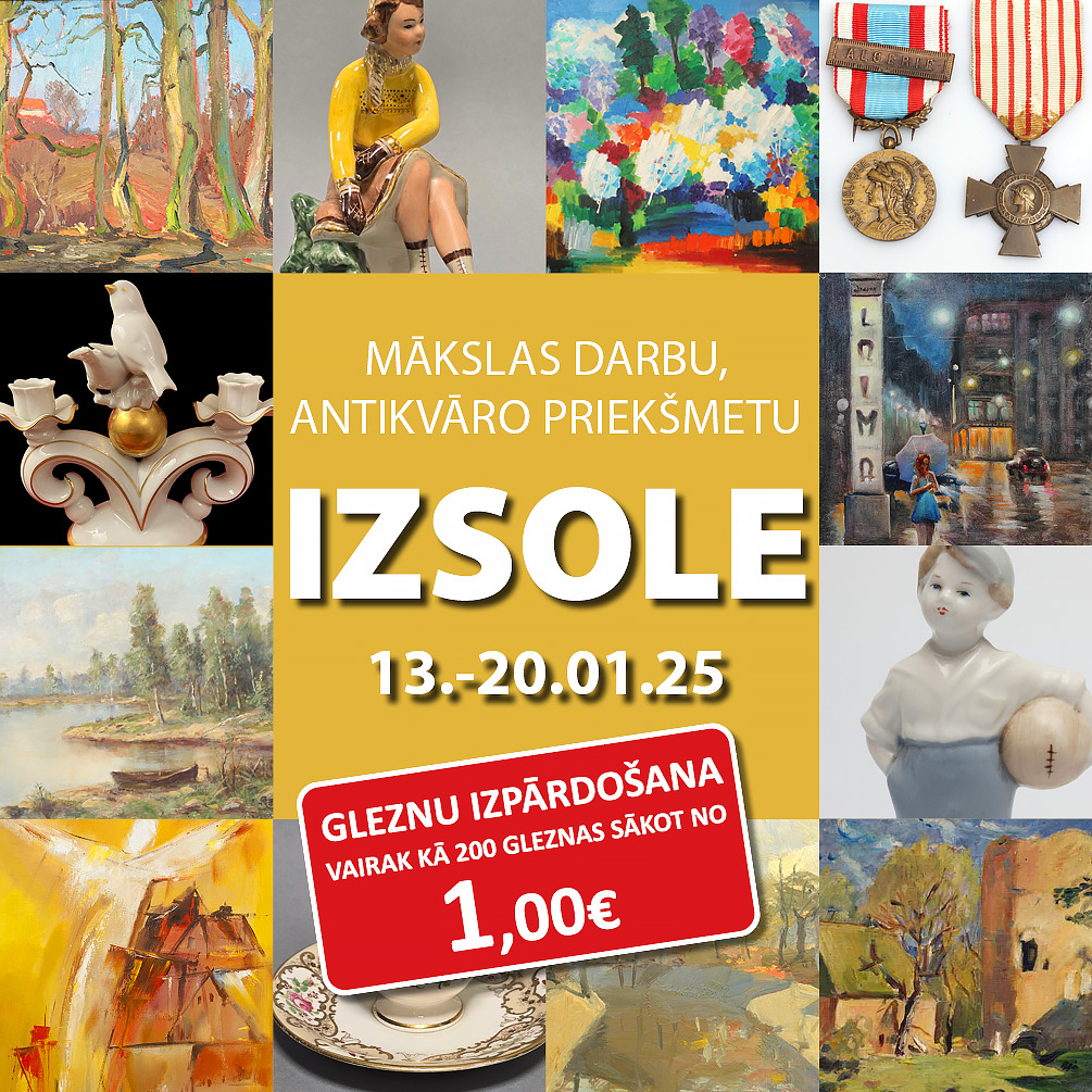 baltantik2016's tweet photo. •   Ielūdzam piedalīties izsolē Nr. 89. Janvāra interneta izsole!
•   Izsoles izstāde mc2 Krasta 68A no 13. - 20.01.2025
•   Solīšana mājaslapā: https://t.co/xrwqZ2cBub no 13.01-20.01.2025 https://t.co/PfcUfy7O2r