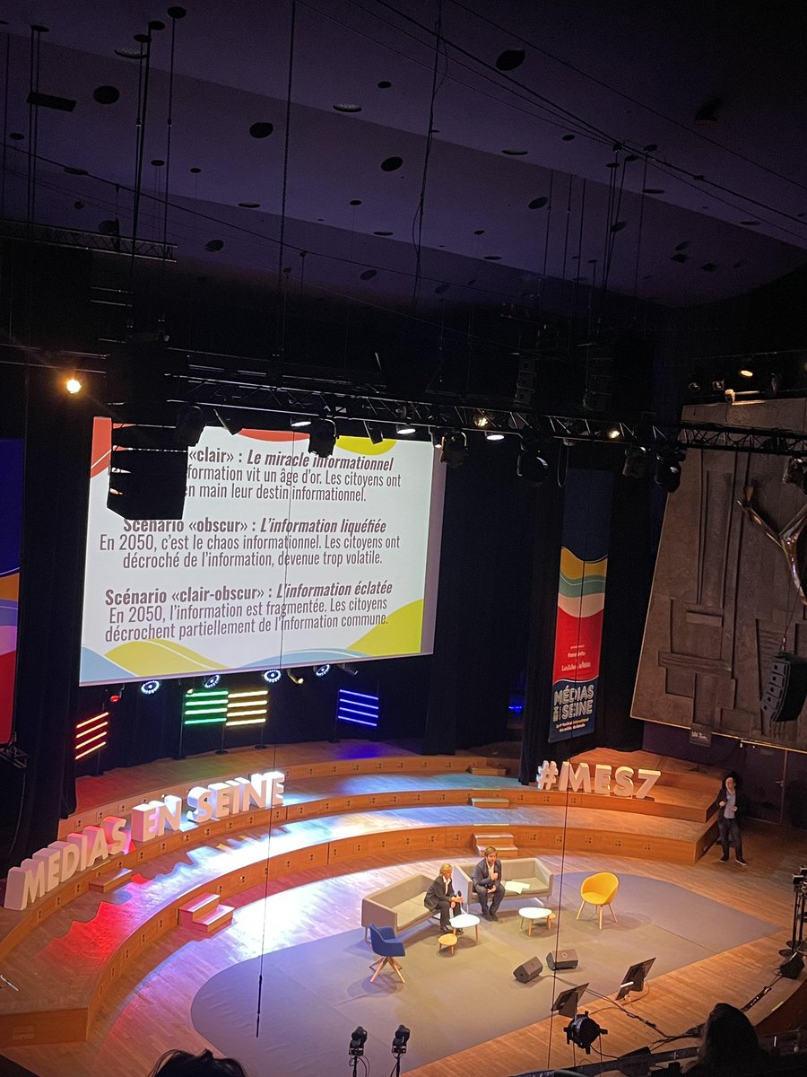 jnbuisson's tweet photo. Les 3 scénarios de l’info à l’horizon 2050 par l’@Inafr_officiel @fcinq @AgnesChauveau #mediasenseine #MES7 https://t.co/svYppxOLvB
