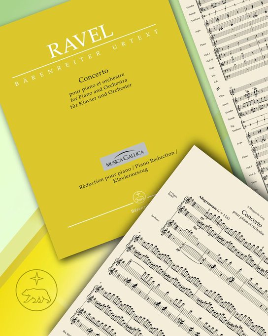 Ravel’s Piano Concerto in G was premiered on this day in 1932    

Perhaps check out our new edition - more details here barenreiter.co.uk/concerto-in-g-…