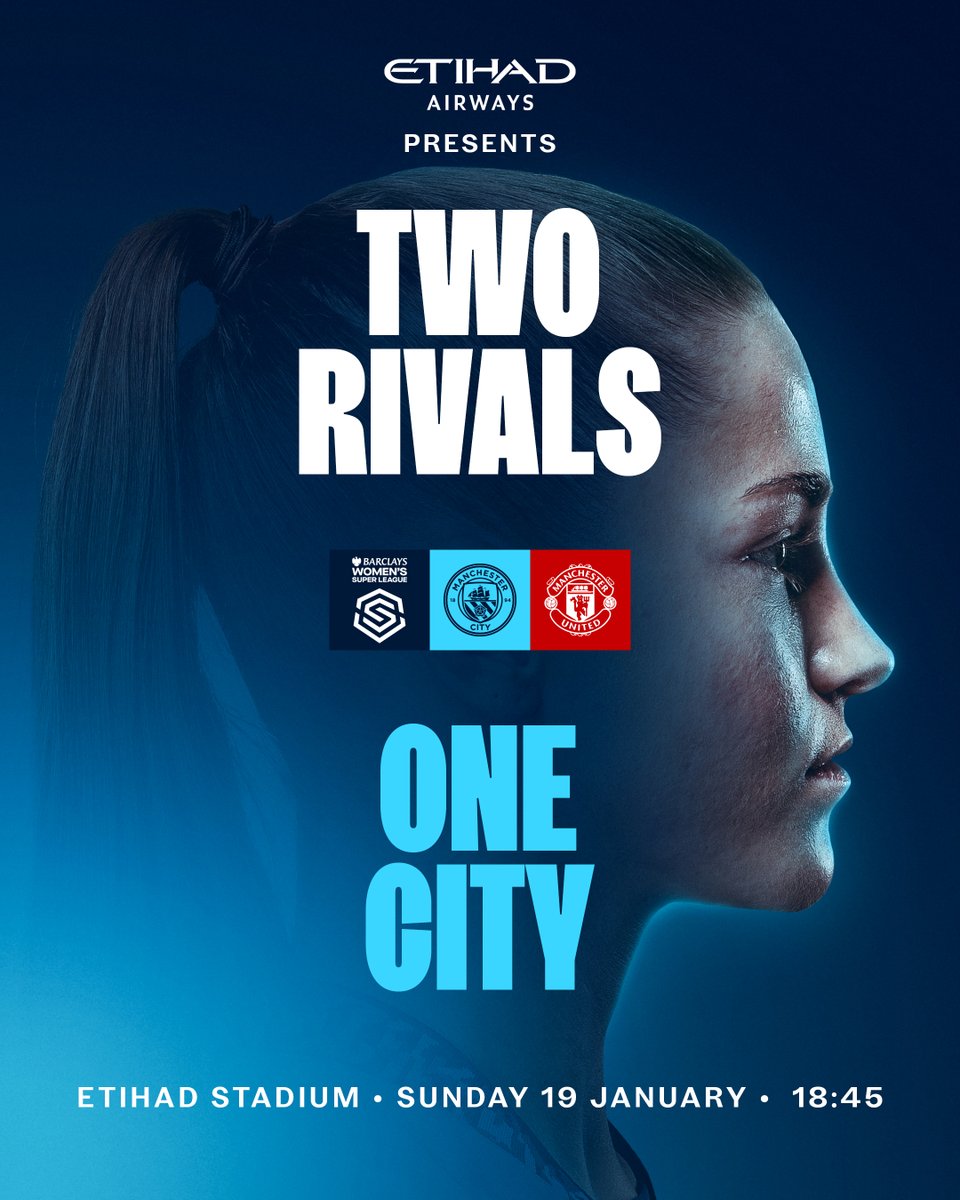 ManCityWomen's tweet photo. The Manchester derby, there's nothing like it 🤩

Have you got your tickets? 👀

🎟️ https://t.co/Ylvde2CaJa https://t.co/DPpdsoK1vv