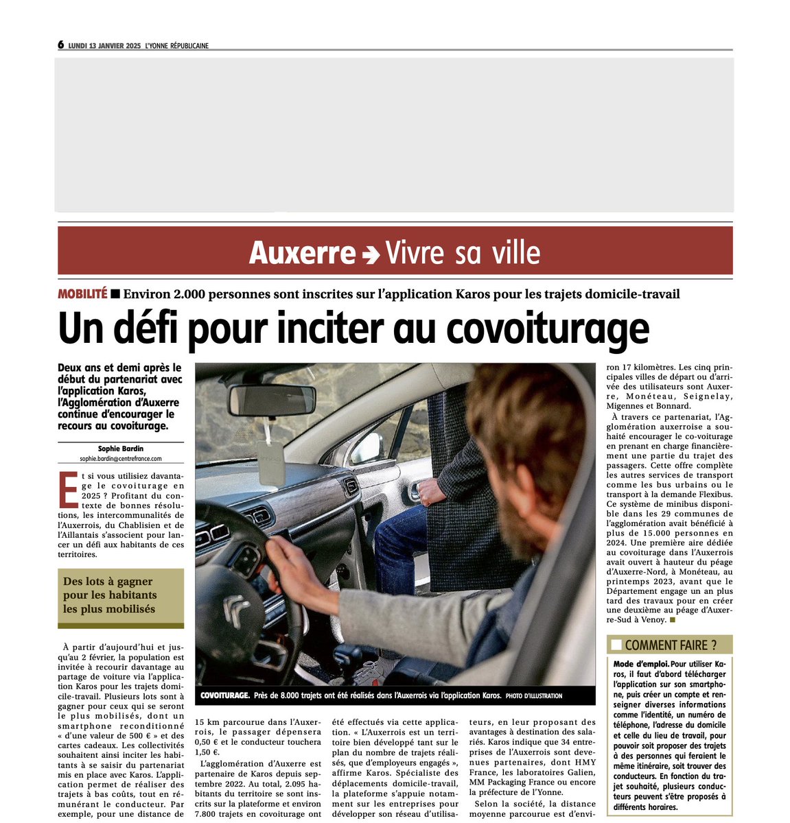 Karos - Covoiturage quotidien tweet media