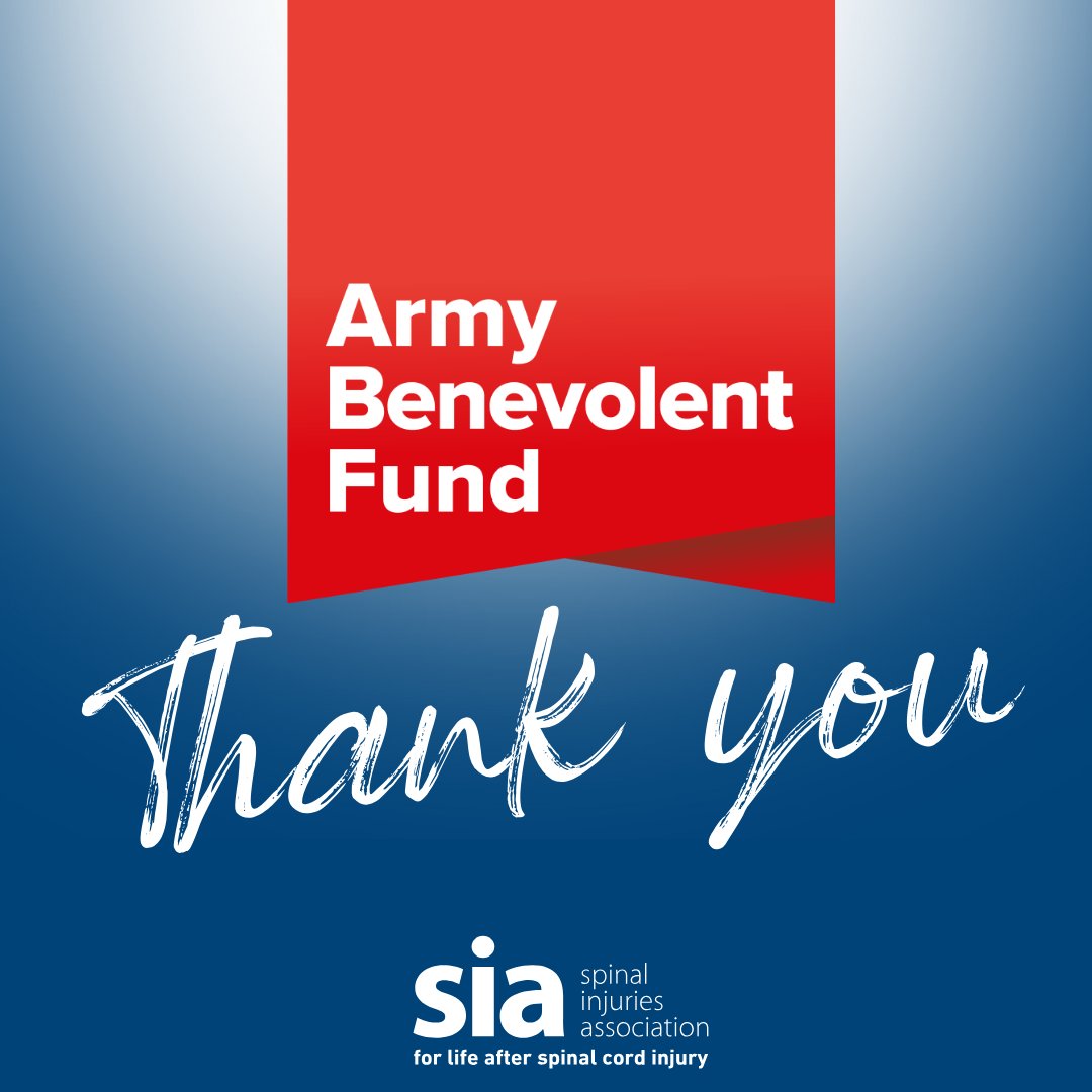 Spinal Injuries Association (@spinalinjuries) on Twitter photo Thank you <a href="/ArmyBenFund/">Army Benevolent Fund</a> for your £42,000 grant to SIA ❤️ With your help the armed forces spinal cord injury community will be supported to lead happy, confident and fulfilled lives after injury #ThankYou #CharityTuesday Thank you <a href="/ArmyBenFund/">Army Benevolent Fund</a> for your £42,000 grant to SIA ❤️ With your help the armed forces spinal cord injury community will be supported to lead happy, confident and fulfilled lives after injury #ThankYou #CharityTuesday