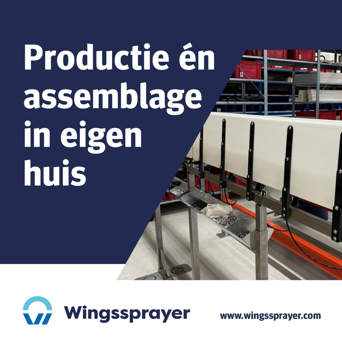 Wingssprayer produceert en assembleert in eigen huis en maakt alles van edelstaal RVS 316 en UV bestendig onbreekbaar kunststof. Met alle onderdelen op voorraad kunnen wij zeer snel reageren op uw wensen en eventuele calamiteiten zoals een botsing. 
#gewasbescherming #innovatie
