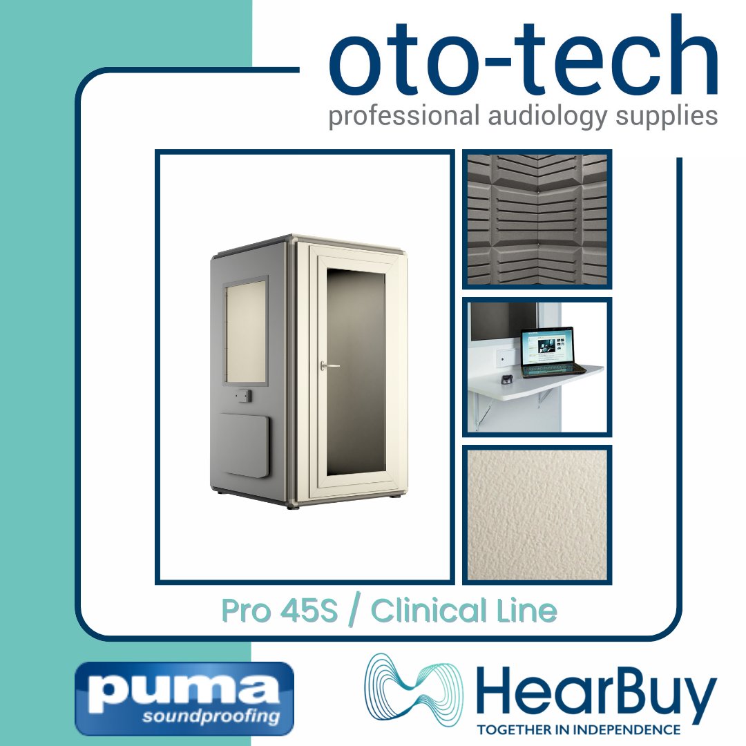 hearbuy's tweet image. 🔊 Upgrade your audiology practice with the PRO 45S / Clinical Line Puma Soundproofing Modular Booth! 🎧 Custom sizes up to 36 m2, easy installation, and top-notch noise reduction. Contact us for more info! 

#Audiology #SoundproofBooth #HearingTests
