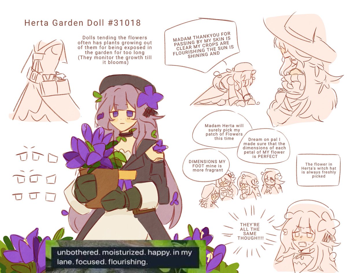 can herta fans make herta doll ocs/sonas for fun actually like theres so many tht there are a lot of variations like here's mine for example