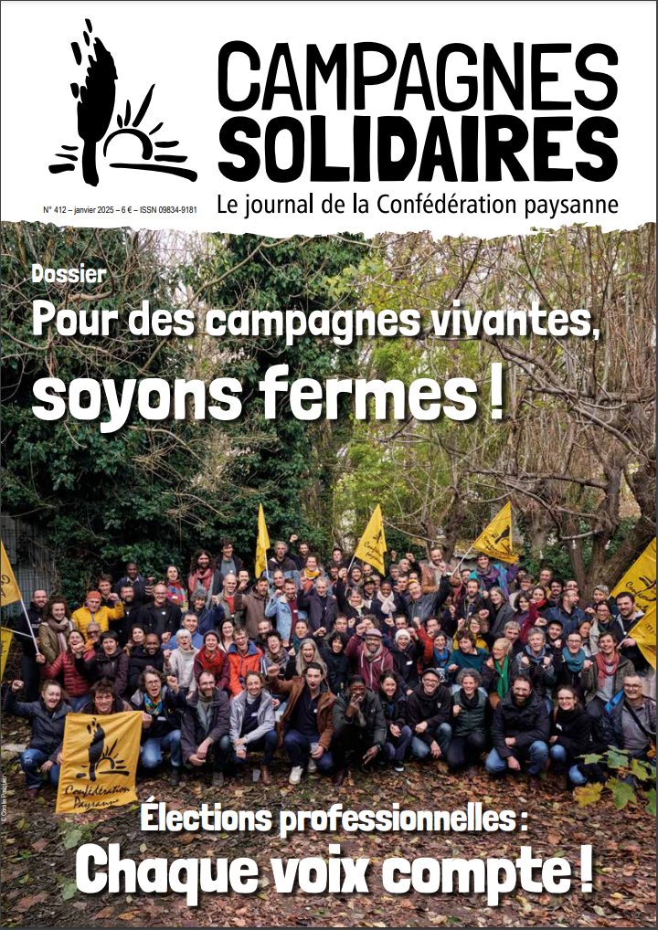 Conf_pays13's tweet photo. 👓 CAMPAGNES SOLIDAIRES - NUMÉRO SPÉCIAL ÉLECTIONS AGRICOLES 🔍🗳
📌 Dans ce cadre, nous avons le plaisir de vous partager le dernier numéro de Campagnes Solidaires, disponible en accès libre.
https://t.co/kjruBXdBtn

🗳 DU 15 AU 31 JANV 2025, JE VOTE CONFÉDÉRATION PAYSANNE ! ✊ https://t.co/iAUBHUNcXU