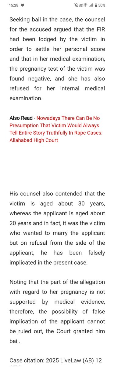 imra_mra's tweet image. मुस्कुराइए आप भारत में हैं. 

That's why I always say that there is no need to make women goddesses.

#TechnicalRape 

@PMOIndia
@HMOIndia
@rashtrapatibhvn
@arjunrammeghwal
@MLJ_GoI

x.com/LiveLawIndia/s…