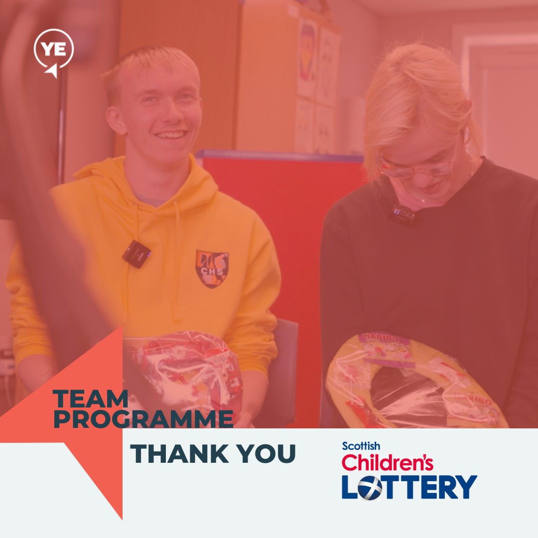 Young Enterprise Scotland (@ye_scotland) on Twitter photo We’re thrilled to receive grant funding from <a href="/SC_Lottery/">Scottish Children's Lottery</a> for our #TeamProgramme!
A huge thank you to the Lottery team & everyone who plays – your support empowers us to inspire Scotland’s young people. 🙌
Stay tuned for updates! 💡
<a href="/SC_LotteryTrust/">Scottish Children's Lottery Trust</a> #whatarethechances We’re thrilled to receive grant funding from <a href="/SC_Lottery/">Scottish Children's Lottery</a> for our #TeamProgramme!
A huge thank you to the Lottery team & everyone who plays – your support empowers us to inspire Scotland’s young people. 🙌
Stay tuned for updates! 💡
<a href="/SC_LotteryTrust/">Scottish Children's Lottery Trust</a> #whatarethechances