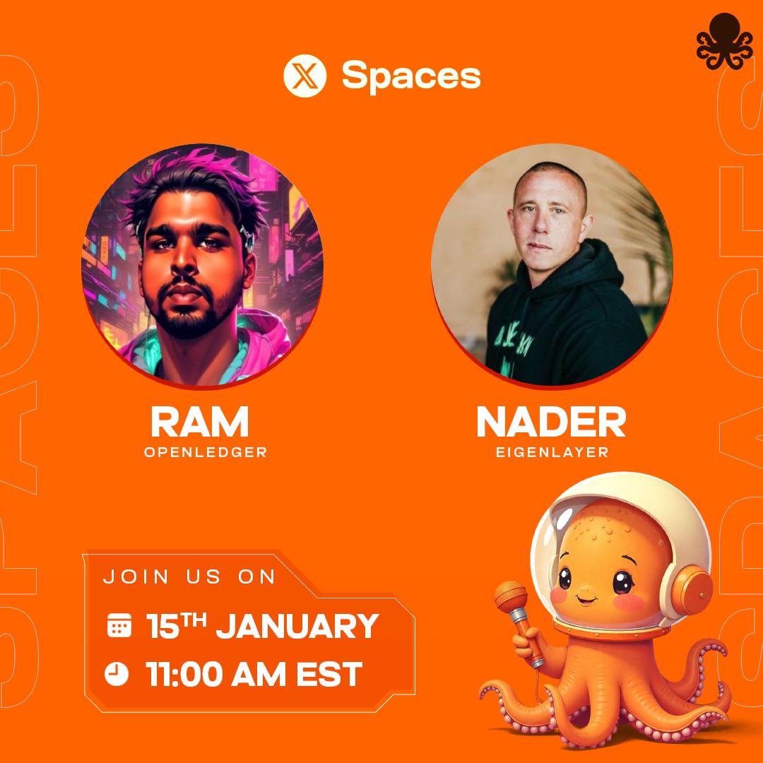 The rise of specialized, verifiable AI agents: A new era in intelligence?

Join the conversation on Jan 15 at 11 AM EST with:
🔹 Nader (<a href="/dabit3/">nader dabit</a>) from <a href="/eigenlayer/">EigenCloud</a>
🔹 Ram (<a href="/Ramkumartweet/">Ram</a>) from @OpenLedgerHQ

Explore how Crypto x AI is reshaping innovation.
🔗