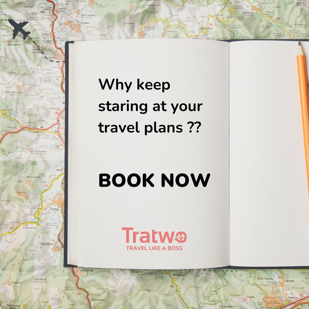 👀 Why keep staring at your travel plans?
It's time to move! ✈️
With Tratwo, you can book your next trip seamlessly and stress-free. 🌍
Book now and start packing! 🧳
.
.
.
.
#TravelSmart #BookNow #Tratwo #BusinessTravel #TravelPlans #90hourWeek #WorkLifeBalance #worklife