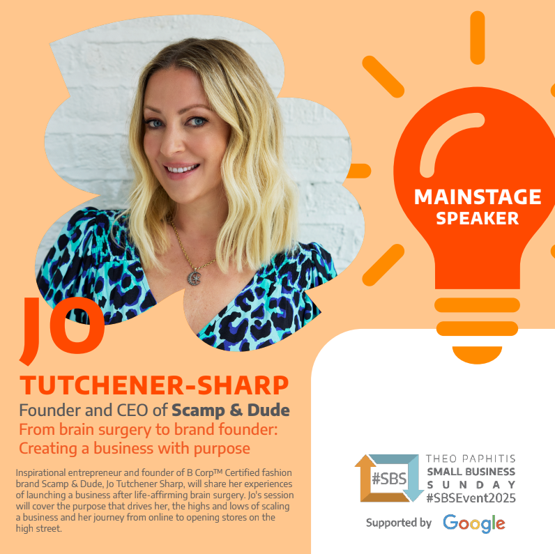 We are delighted to have Jo Tutchener Sharp of <a href="/ScampandDude/">Scamp & Dude</a> with us on the main stage, interviewed by none other than <a href="/MrsDLewis_NW/">Debbie Lewis @ NatWest</a>. #SBSEvent2025 #SBSWinnershour  
<a href="/JoTutchenerS/">Jo Tutchener Sharp</a>