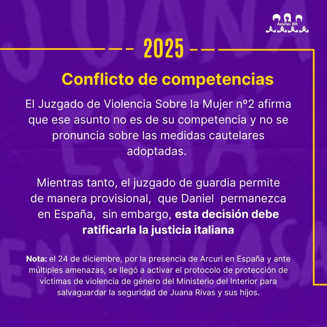 Asturies8M's tweet photo. 🤯 ¡No estamos locas, estamos despiertas! 🙅🏽♀️
👶👧 La infancia no puede ser silenciada ni desprotegida
⚖️ Queremos leyes que escuchen, cuiden y defiendan a quienes más lo necesitan✊🏽💜
#DanielSeQueda #TodasSomosJuana #JuanaRivas
#NiUnaMenos
#SalvarADaniel
#SanchezProtejaADaniel https://t.co/T6L3vY0Gwh