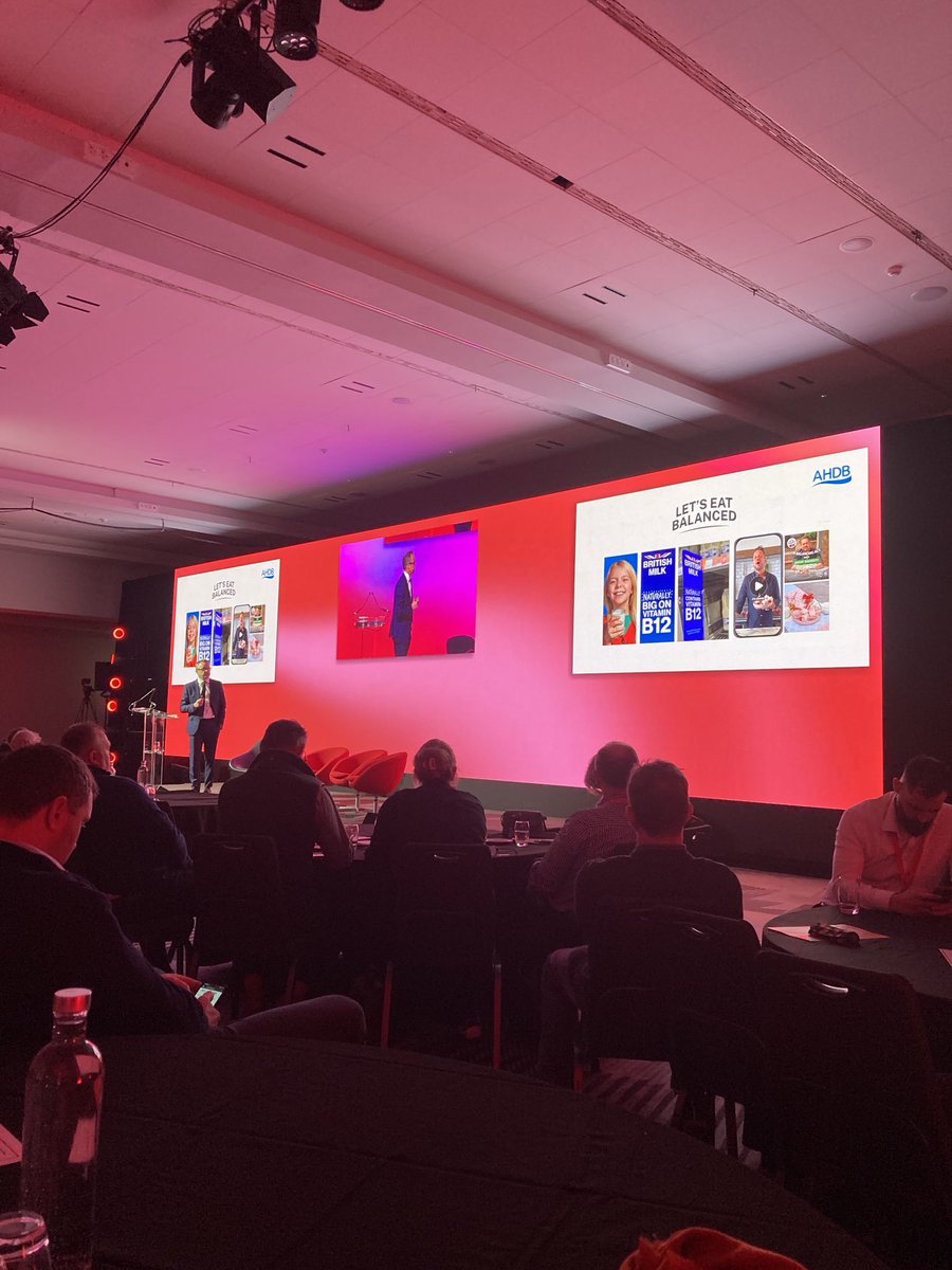 Graham Wilkinson, AHDB CEO is presenting our new “Let’s eat balanced” campaign at the Semex conference ⁦<a href="/TheAHDB/">AHDB</a>⁩ ⁦<a href="/AHDB_Scot/">AHDB Scotland</a>⁩ ⁦<a href="/Semex/">Semex</a>⁩ as well as all the other great work AHDB are working on for the industry 🤩