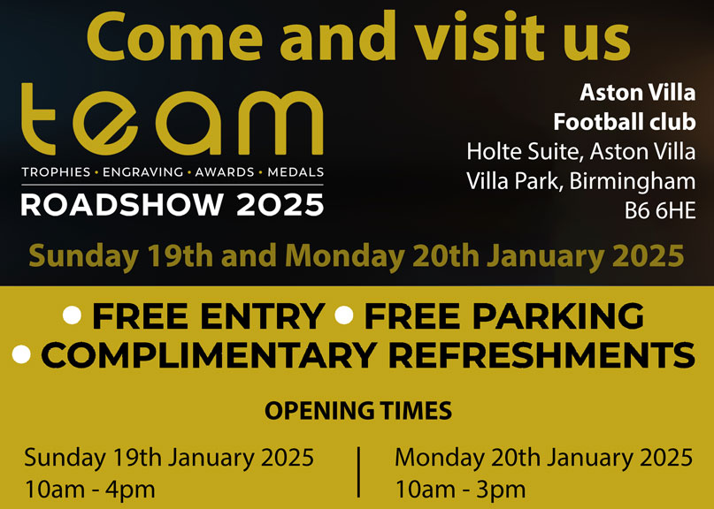 Come &amp; visit us <a href="/TeamRoadshows/">Team Roadshows</a>
JUST REWARDS 2025
justrewardsbrochure.co.uk
#JustRewardsBrochure #trophies #awards
#justrewards #corporate #tradeshow #teamroadshows