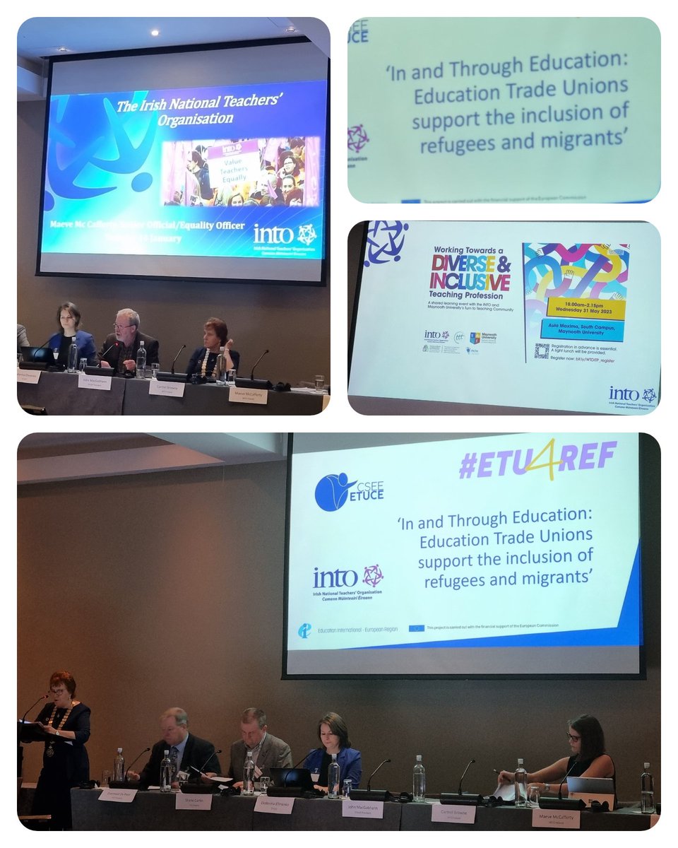 Absente du conseil national exceptionnellement pour assister à une table ronde pour la @fsu_snuipp sur l'inclusion des migrant-es et réfugié-es et ce que peuvent faire les organisations syndicales . Merci à @etucecsee de permettre ces échanges.