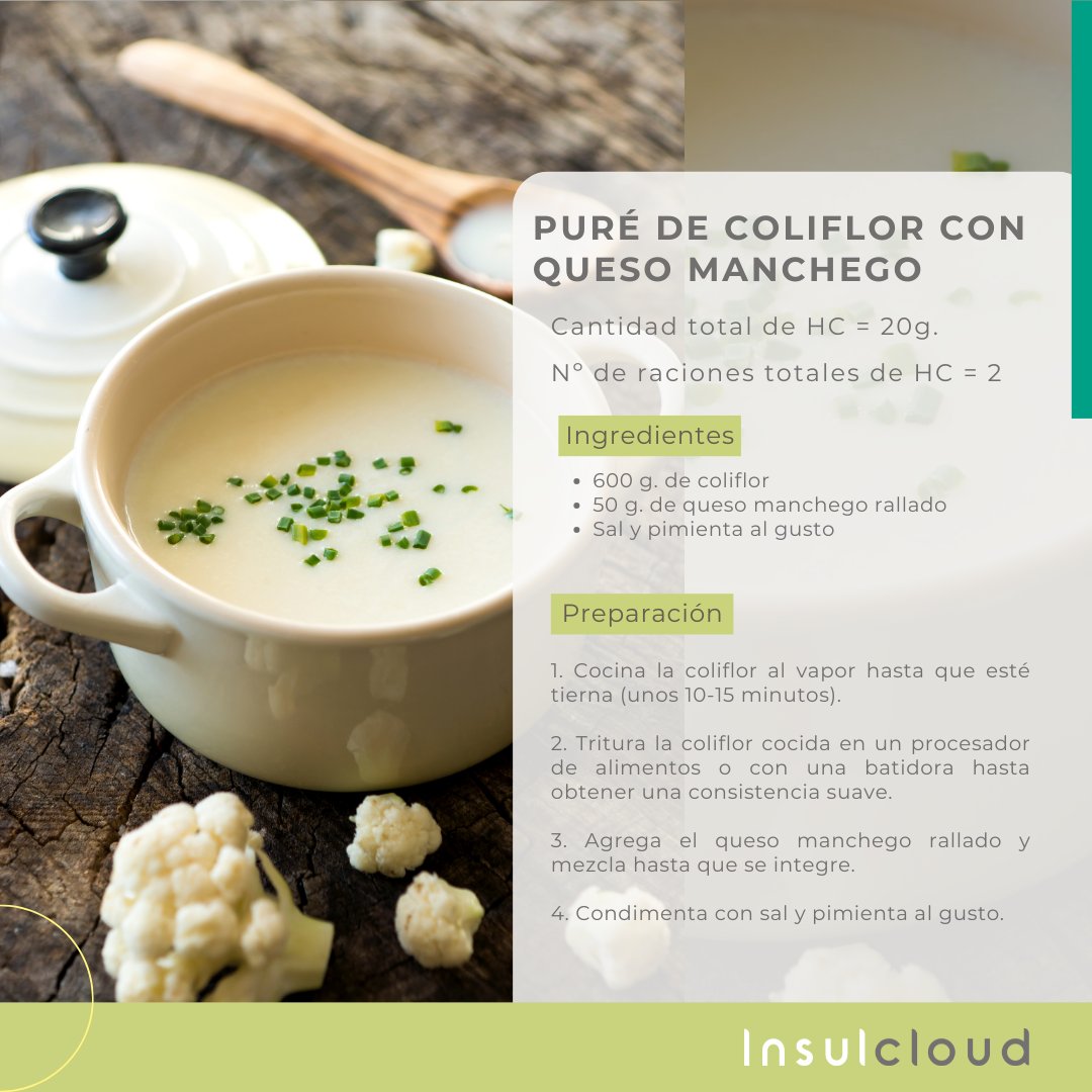 ❄️ ¡Calienta tu invierno con el puré de coliflor con queso manchego! 🥣💙

✍🏼 Autora: Adive Márquez, nutricionista voluntaria de de la Asociación Diabetes Madrid.

Una receta equilibrada, baja en carbohidratos y fácil de preparar. ✅

#Receta #Diabetes