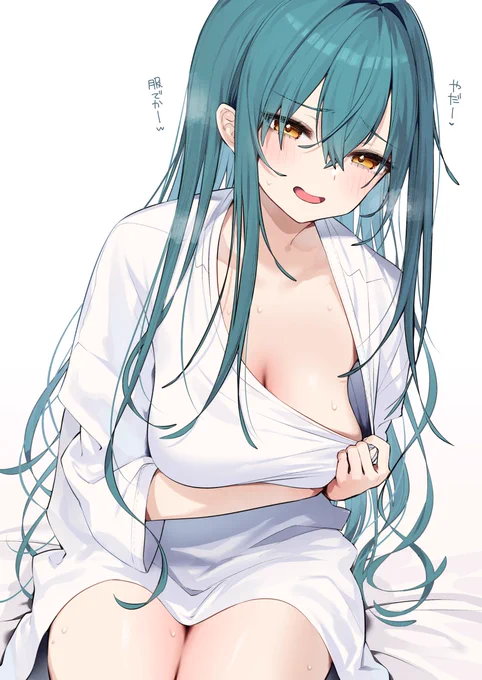 お風呂上りにシャツ借りたギャル 