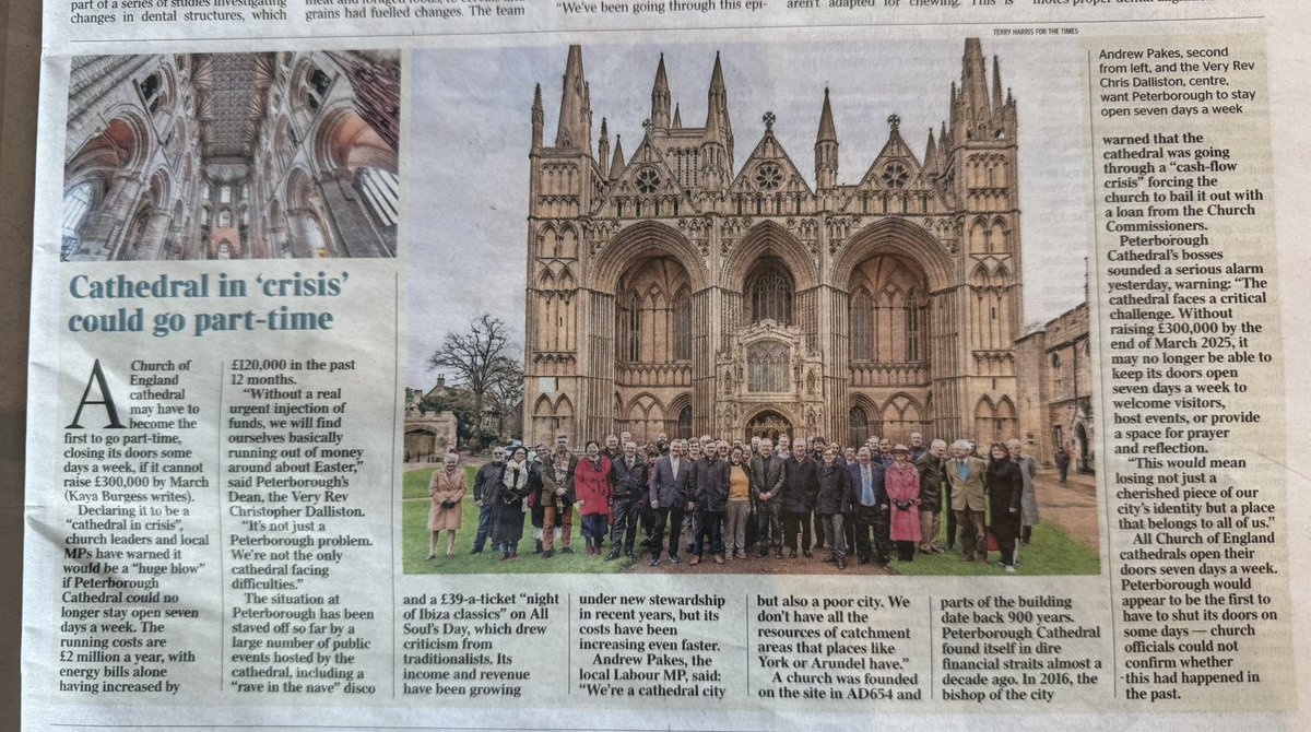 Janet Gough (@gough_janet) on Twitter photo With <a href="/churchofengland/">The Church of England</a> cathedrals & churches making up 45% of England’s Gd I listed buildings, regular funding - at least for historic church buildings - needs to be provided by both state and the central church, not the case in the UK, but is across Europe
#heritage #tourism 🏴 With <a href="/churchofengland/">The Church of England</a> cathedrals & churches making up 45% of England’s Gd I listed buildings, regular funding - at least for historic church buildings - needs to be provided by both state and the central church, not the case in the UK, but is across Europe
#heritage #tourism 🏴