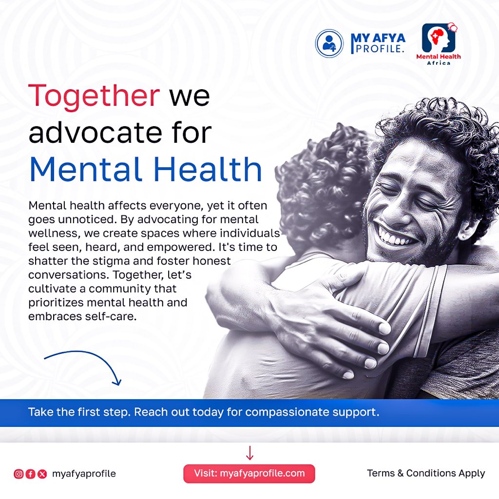 Everyone deserves to feel seen and heard. 

Let’s break the stigma and foster honest conversations about mental wellness.

Ready to take the next step? 

Visit our website (link on bio); we are here to support you on your health journey. 

#mentalhealth
#mentalhealthafrica