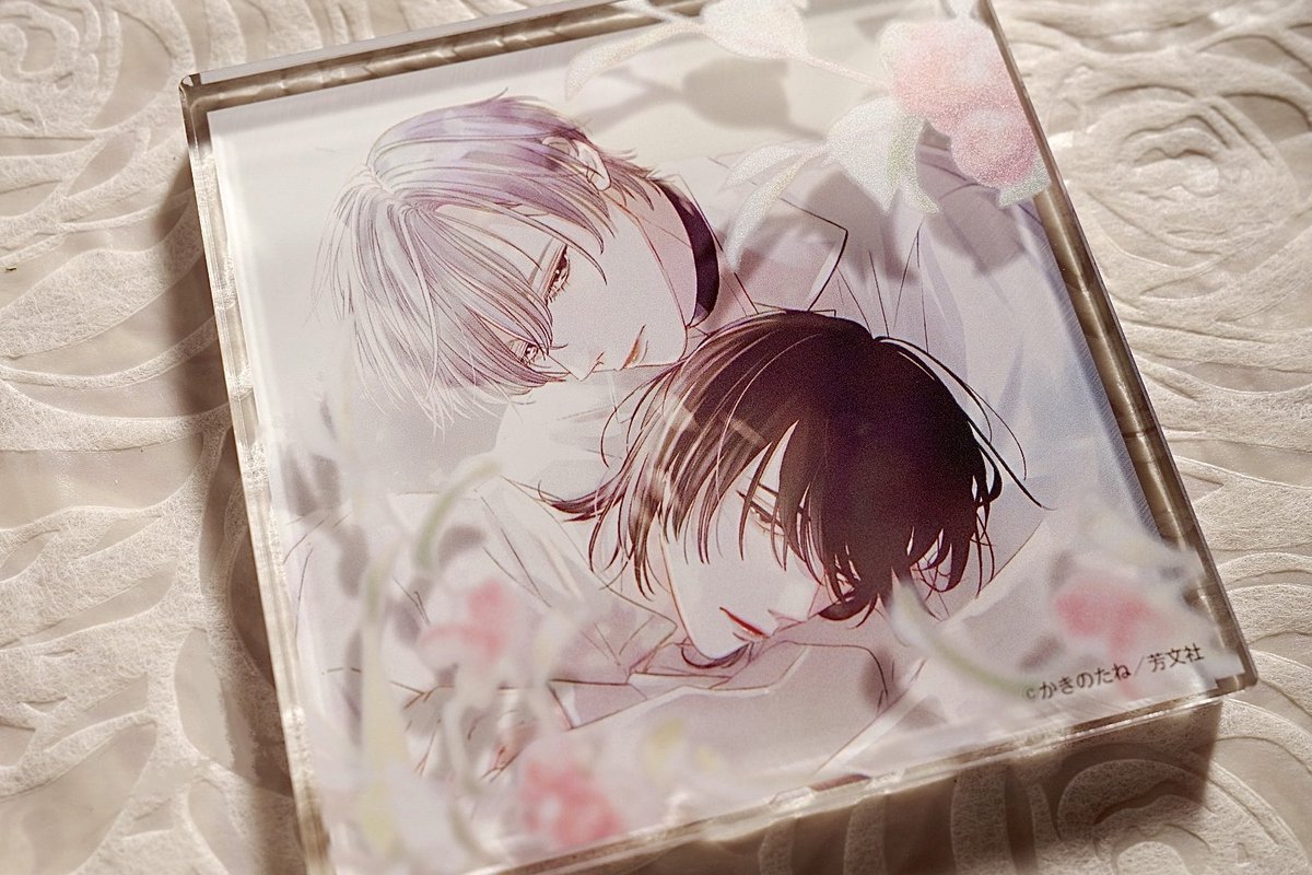 「花音2月号読者プレゼントのアクリルブロックです。透け感と儚さが最高です…。陽に当」|か き の た ねのイラスト