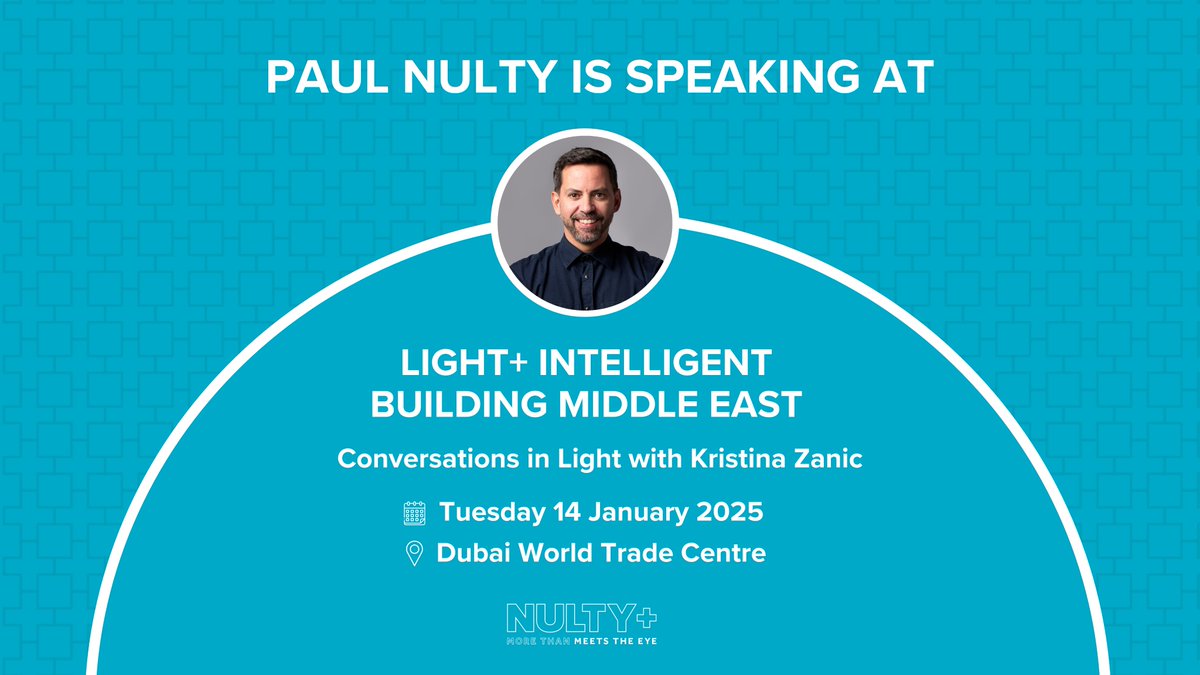 Nulty+ (@nultylighting) on Twitter photo Don’t miss ‘Conversations in Light’ at THINKLIGHT, where <a href="/paulnulty/">paul nulty</a> & <a href="/kristinazanic/">kristina zanic</a> explore key trends & bold ideas in interior + lighting design. Part of <a href="/lightbuildingme/">Light + Intelligent Building Middle East</a> 2025💡
📅 14 Jan 2025 | 🕓4:00–4:30 PM | 📍<a href="/DWTCOfficial/">Dubai World Trade Centre</a>
Get your pass 👉 bit.ly/42mNSAb Don’t miss ‘Conversations in Light’ at THINKLIGHT, where <a href="/paulnulty/">paul nulty</a> & <a href="/kristinazanic/">kristina zanic</a> explore key trends & bold ideas in interior + lighting design. Part of <a href="/lightbuildingme/">Light + Intelligent Building Middle East</a> 2025💡
📅 14 Jan 2025 | 🕓4:00–4:30 PM | 📍<a href="/DWTCOfficial/">Dubai World Trade Centre</a>
Get your pass 👉 bit.ly/42mNSAb