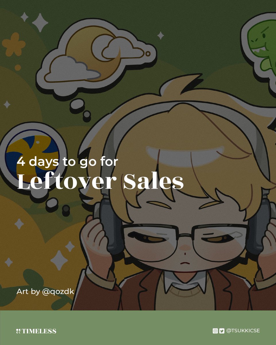 🦖 4 Days to go for Leftover Sales 🦖 

Just a few days left! Snag your Tsukki goodies today! 

🇵🇭 tsukkicse-local.company.site
🌐 tsukkicse-mail.company.site

#TsukkiCSE2024