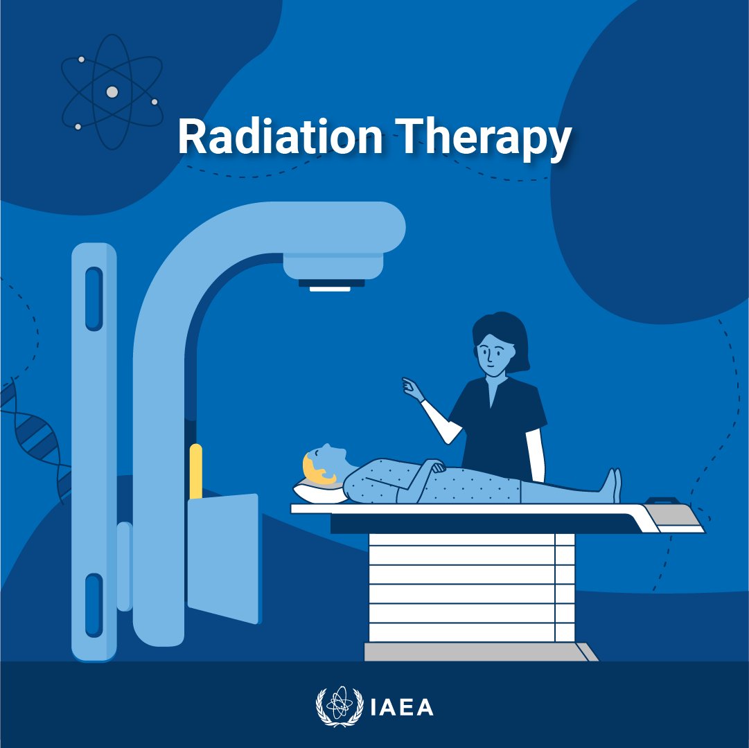 iaeaorg's tweet photo. Radiotherapy has been used since the 1890s and is one of the most common cancer treatments.
Read our #NuclearExplained article to learn about the different types of radiotherapy, medical imaging and our role in #CancerCare4All.
👉 https://t.co/rZMRDZSITw https://t.co/dpadDCSjP8