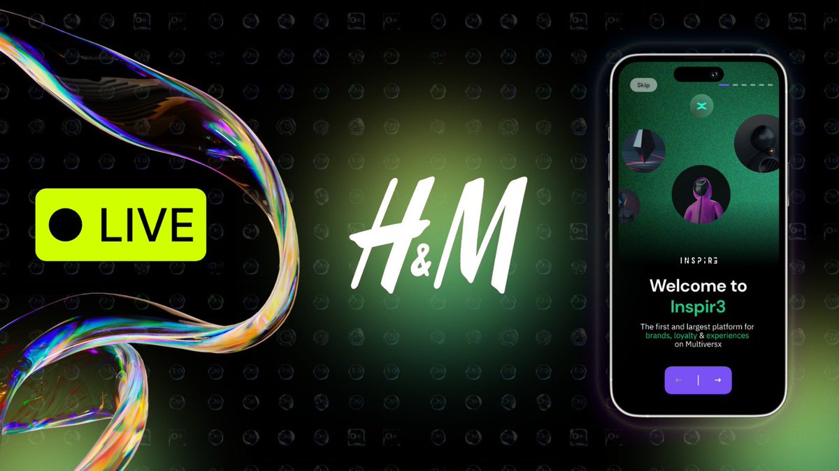 Shop at H&amp;M with the Inspir3 App and earn instant 5% cashback IRL in Romania! 
💎 Top-up with crypto or fiat, shop and pay any difference with ease.
💎 Combine multiple top-ups anytime.
💎 Leftover balance? Use it next time.

Shopping is now more rewarding for <a href="/MultiversX/">Multiversᕽ</a> bros 😎