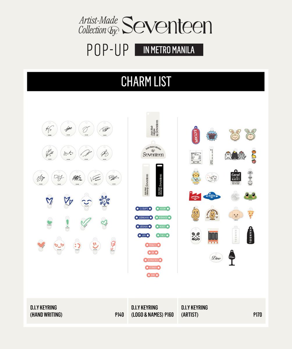 apopcollections's tweet photo. Artist-Made Collections by SEVENTEEN POP-UP in Metro Manila

‼️Final Reminders for tomorrow’s popup‼️

💎 Updated designs and purchase limits for DIY Charms.
💎 Special promotion for lightsticks.

See you tomorrow!

🗓 January 15, 2025  - February 26, 2025
⏱ 10:00 AM - 10:00 PM
📍Level 3, North Main Mall, SM Mall of Asia

#세븐틴 #SEVENTEEN
#bySEVENTEEN #bySEVENTEEN_POP_UP #MANILA #MallofAsia