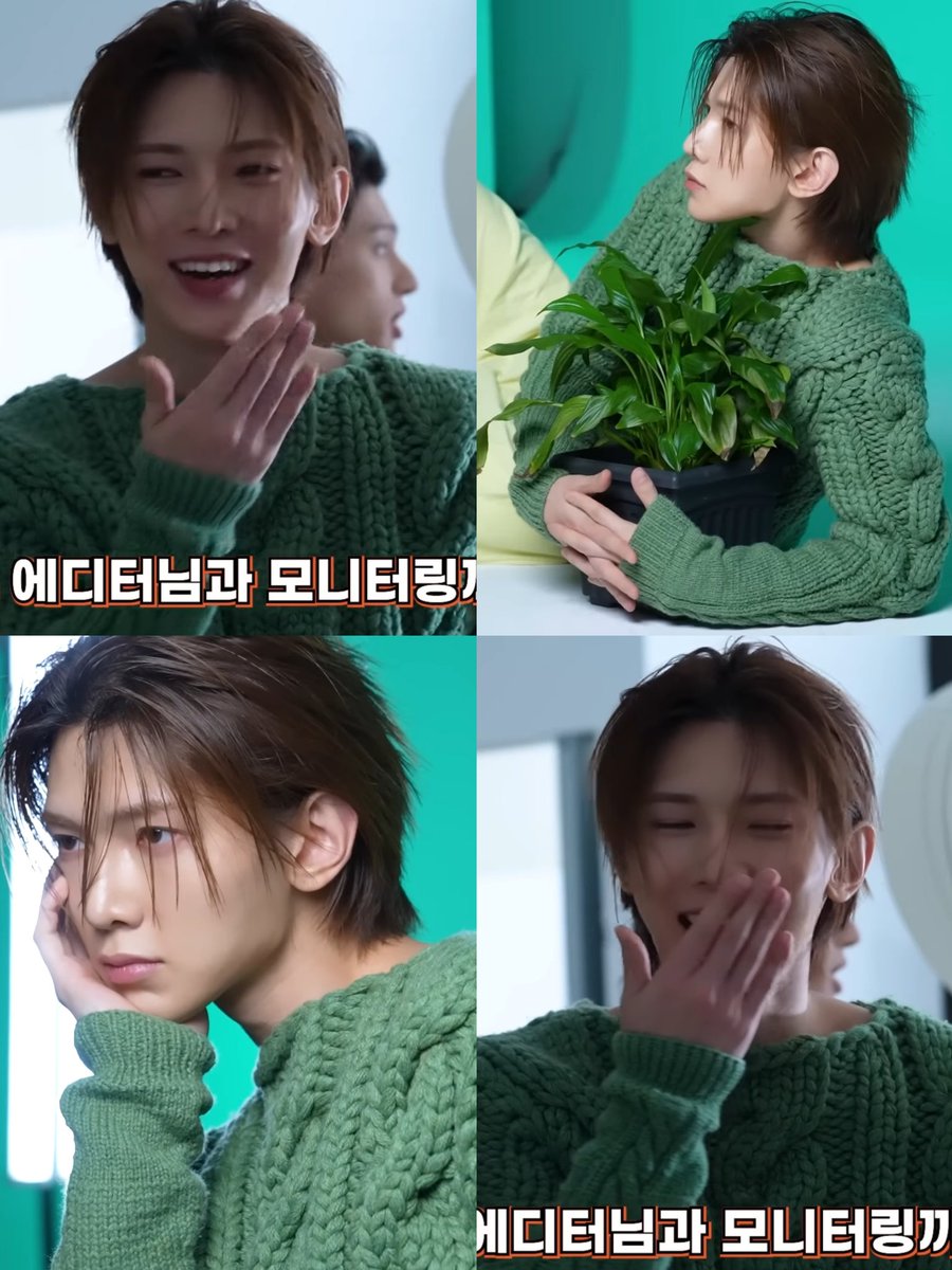 yeoscontents's tweet image. i've never seen someone look this good in green