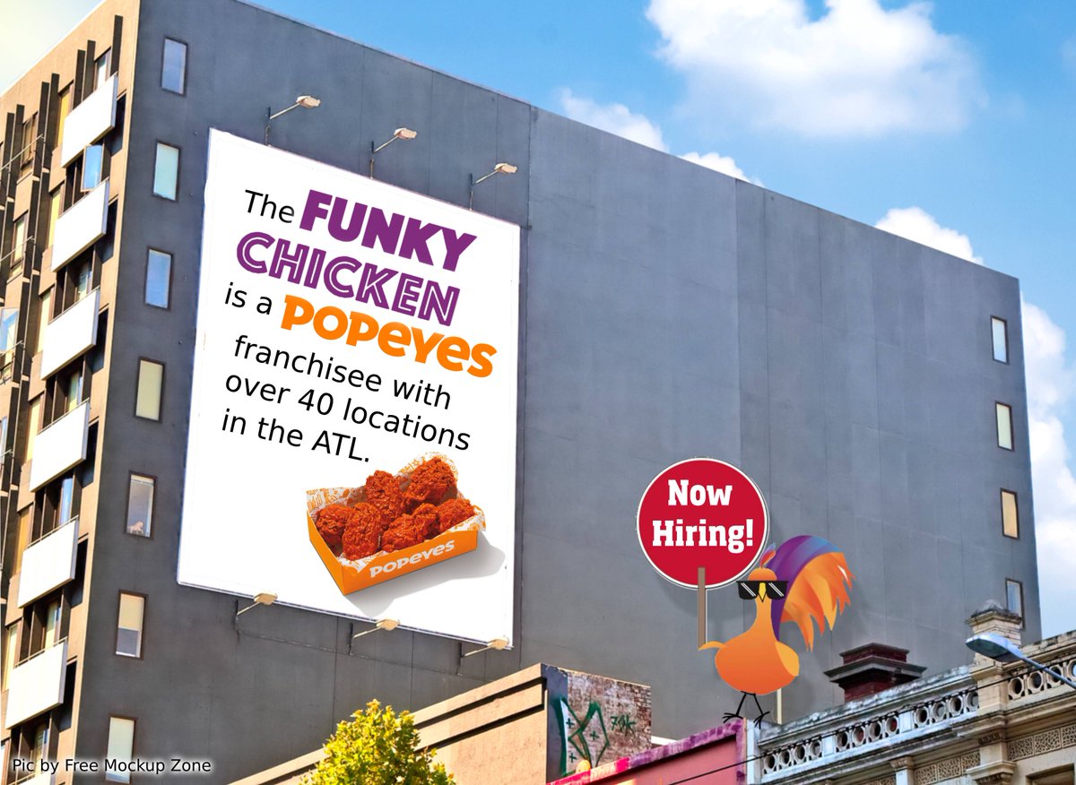 FunkyChickenATL's tweet image. Join our Popeyes family as a Team Member, Shift Manager or General Manager and spice up your career! We have many openings: workstream.us/j/74bf9108/pop… 🍗#Popeyes #FastFoodJobs #OpentoWork #NowHiring #JoinOurTeam #Hiring #GeorgiaJobs #AtlantaJobs #AtlantaGA