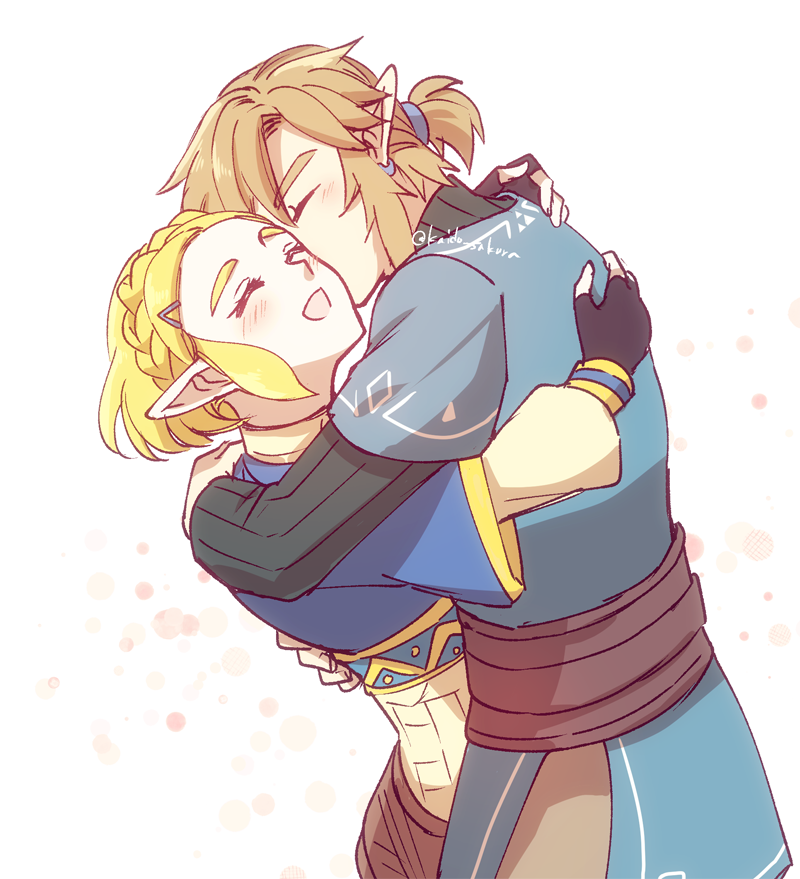 リンク(ゼルダの伝説) ,ゼルダ姫 「リンゼル 」|海棠深月のイラスト