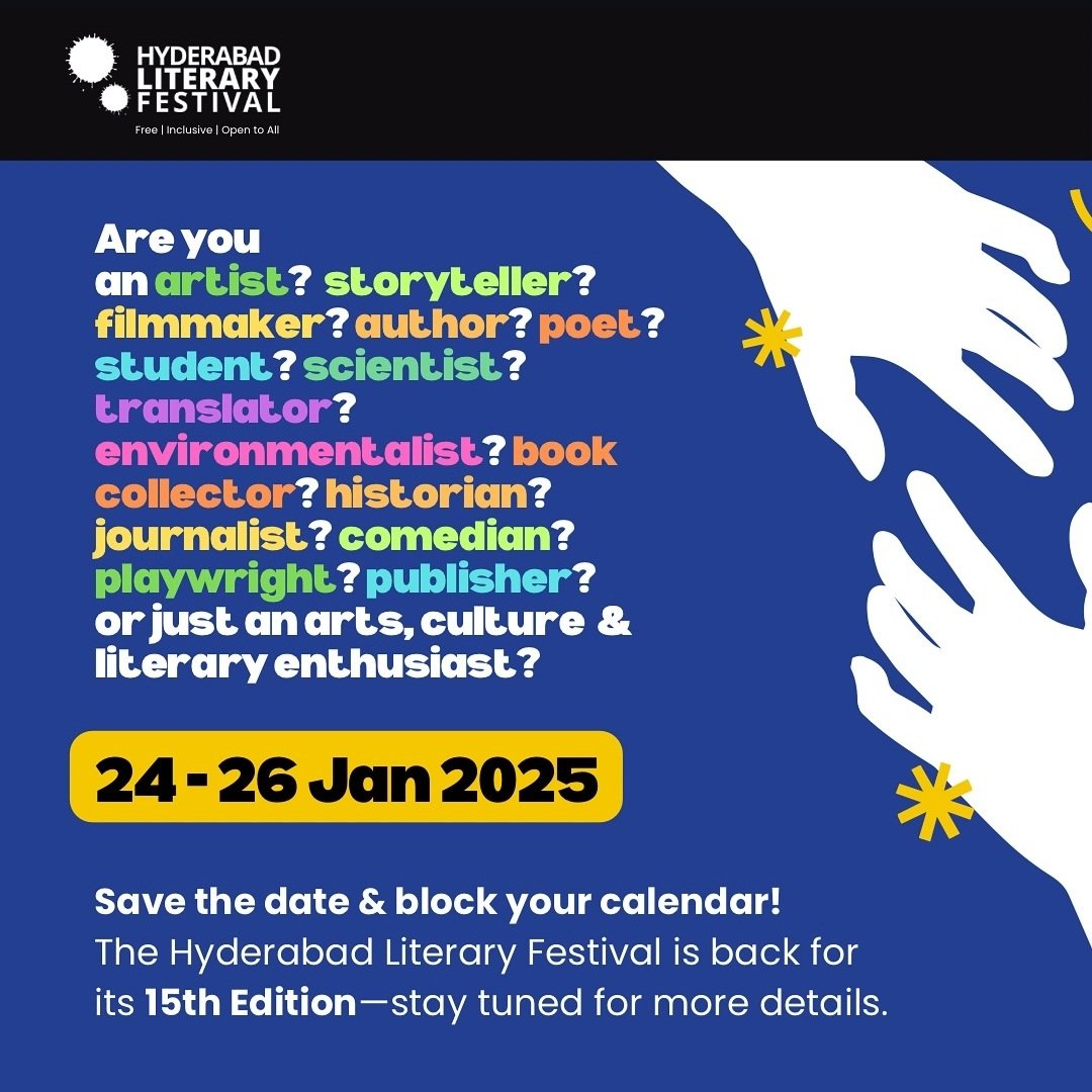 Aedee's tweet photo. The Hyderabad #Literary #Festival 2025
@HydLitFest (#HLF2025 #HydLitFest) Edition is ready to welcome all,@ 2 hosting venues this JAN 24-26 at Sattva @SKnowledgeCity & at @THubHyd at our #Hyderabad City #Telangana #India
For all details,do visit website: https://t.co/LIctPw743v https://t.co/ST8sl3S8fP