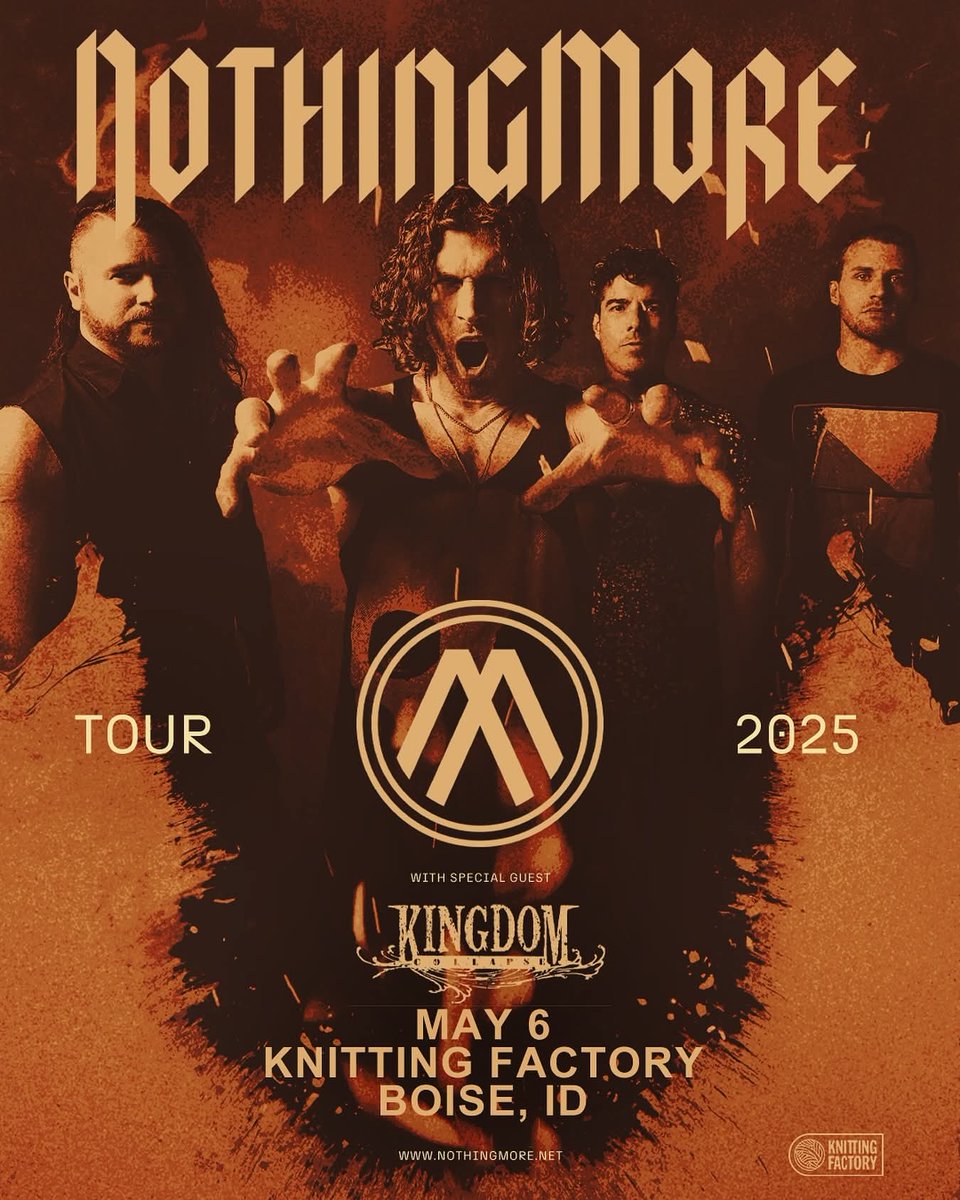 100.3 The X Rocks (@xrocksboise) on Twitter photo JUST ANNOUNCED: 100.3 The X Presents <a href="/nothingmorerock/">NOTHING MORE</a> at <a href="/knitboise/">Knitting Factory Boise</a> May 6th with <a href="/kingdomcollapse/">Kingdom Collapse</a> part of the 30th X Anniversary Concert Series. Tix on sale this Friday. JUST ANNOUNCED: 100.3 The X Presents <a href="/nothingmorerock/">NOTHING MORE</a> at <a href="/knitboise/">Knitting Factory Boise</a> May 6th with <a href="/kingdomcollapse/">Kingdom Collapse</a> part of the 30th X Anniversary Concert Series. Tix on sale this Friday.