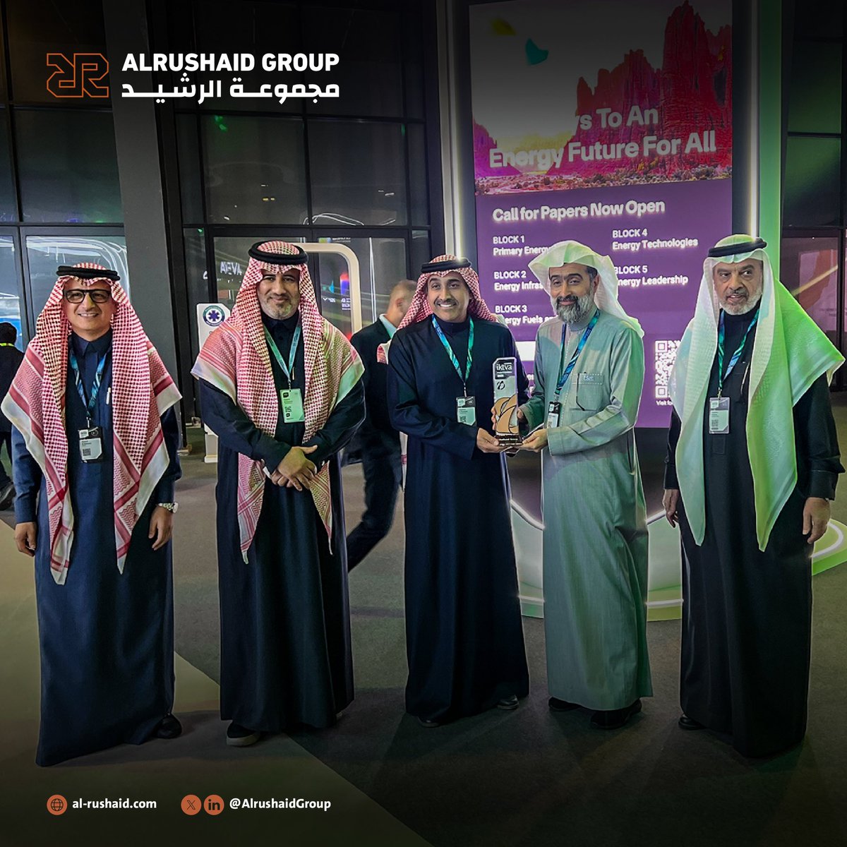 "تتشرف #مجموعة_الرشيد برعايتها الماسية لـ #اكتفاء_2025، مؤكدة التزامها المستمر بدعم المحتوى المحلي وتوطين الصناعات منذ أكثر من 46 عاماً. نسعى جاهدين لتعزيز الكفاءات الوطنية ودمجها مع أحدث التقنيات والخبرات العالميةوالمساهمة في تحقيق مستهدفات #رؤية_السعودية_2030.