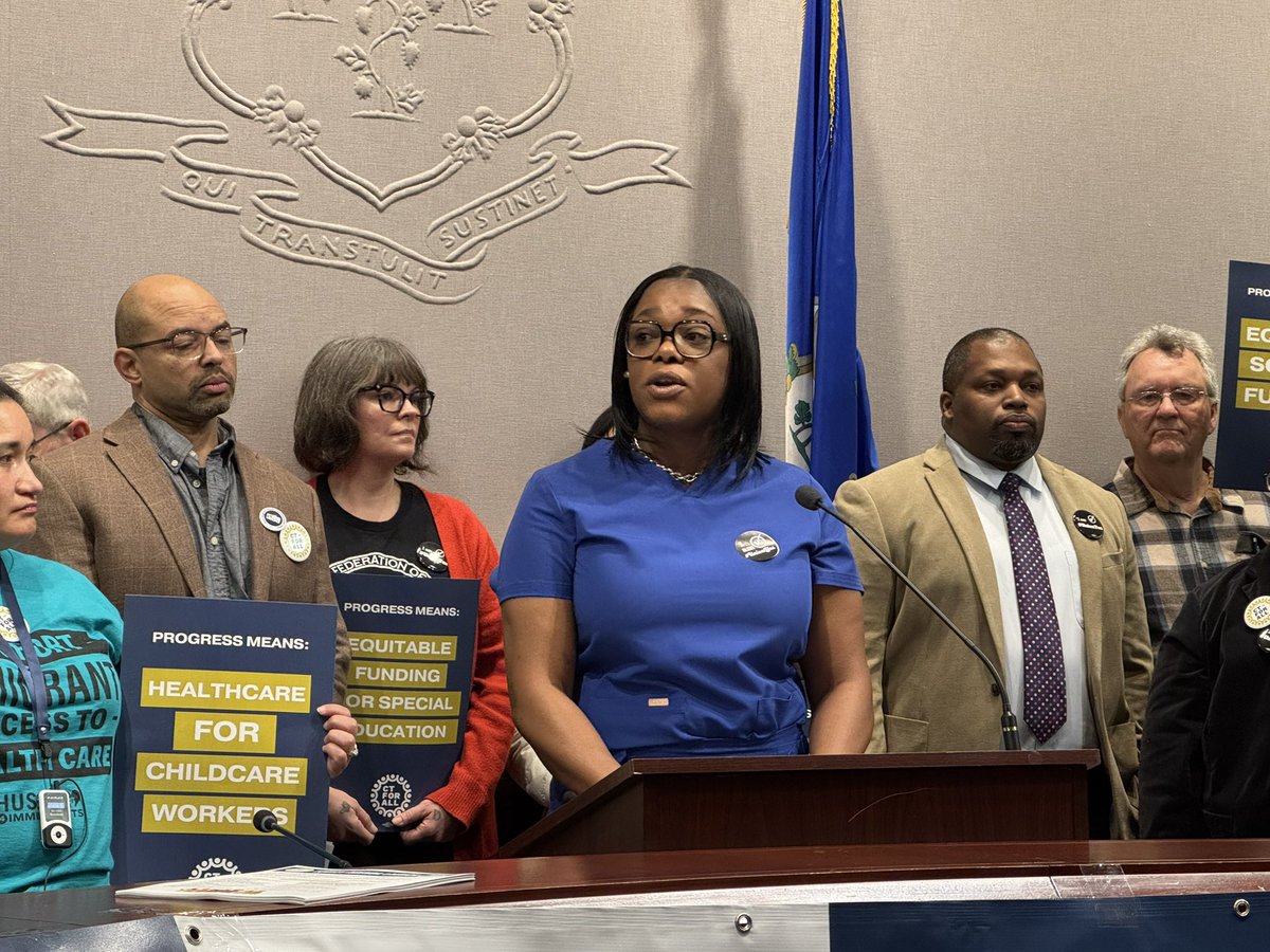 Connecticut For All (@ctforall) on Twitter photo Meriam Robinson, nursing home
worker & <a href="/SEIU1199_NE/">SEIU 1199NE</a>
member questions, “Who will
care for us?” as demand for the
care she provides to residents
grows, yet wages remain low w/shifts 16 hrs long.” #FundOurFutureCT Meriam Robinson, nursing home
worker & <a href="/SEIU1199_NE/">SEIU 1199NE</a>
member questions, “Who will
care for us?” as demand for the
care she provides to residents
grows, yet wages remain low w/shifts 16 hrs long.” #FundOurFutureCT