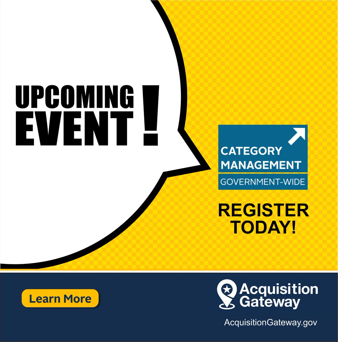 Acq_Gateway's tweet photo. Want to learn more about the CM Policies &amp; Processes cornerstone of the CM Maturity Framework? Federal employees can register for our next CM seminar, Jan 30th, to hear speakers from the @ENERGY  and @StateDept. https://t.co/Kz9XBXHmbH https://t.co/2ytTplaCOa