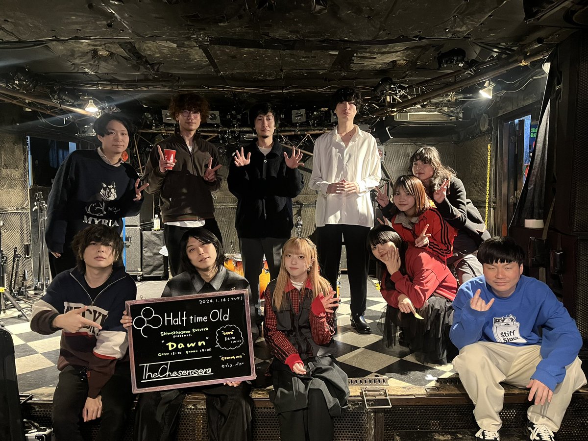 The_Cheserasera's tweet image. 2025.1.14 下北沢SHELTER

[ Shimokitazawa SHELTER presents.Dawn ]

どうもありがとうございました！

#セブンス・ベガ
#HalftimeOld 
#TheCheserasera 
#ケセラセトリ