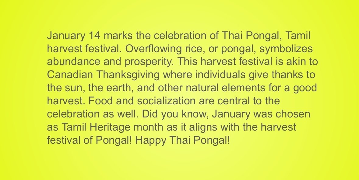 Happy Thai Pongal!