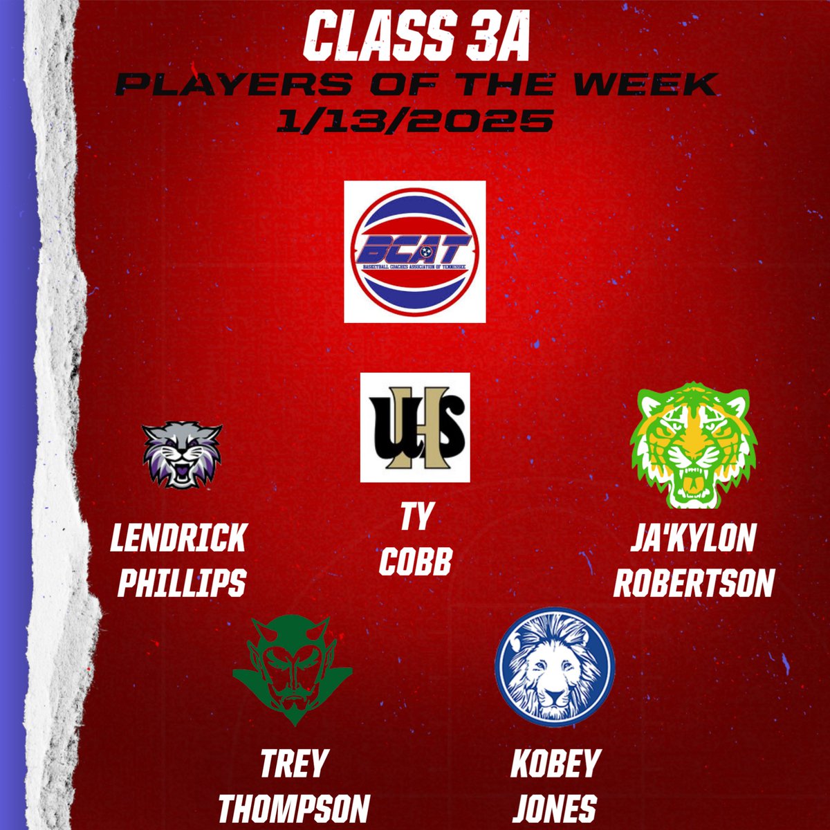 Boys Division 1 Class 3A Players of the Week