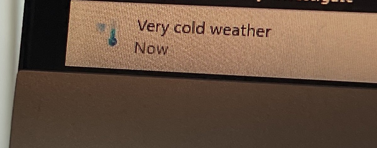 GunnDr's tweet photo. very cold weather is now https://t.co/oOwK30awDt