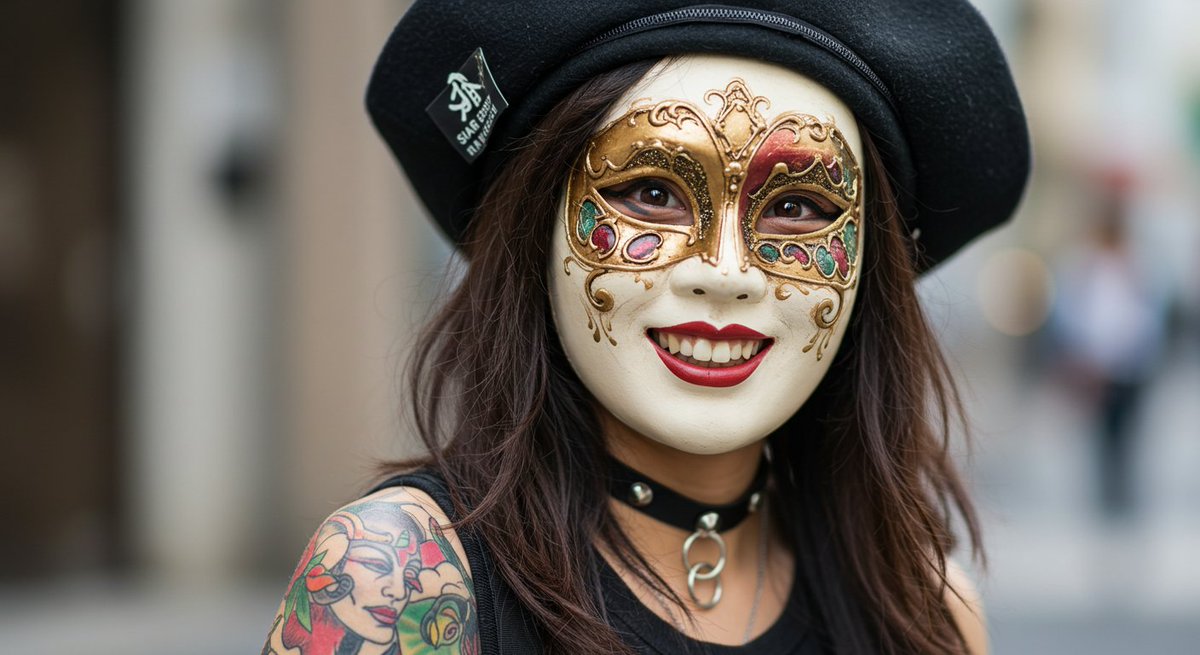 aruwanersatu's tweet image. ベネチア仮面の女性 (part 4) 
#AIimage #ImageFX #venetianmask #venicemask #ベネチア仮面 #aiart #AIfacepainting #フェイスペイント #ポートレート