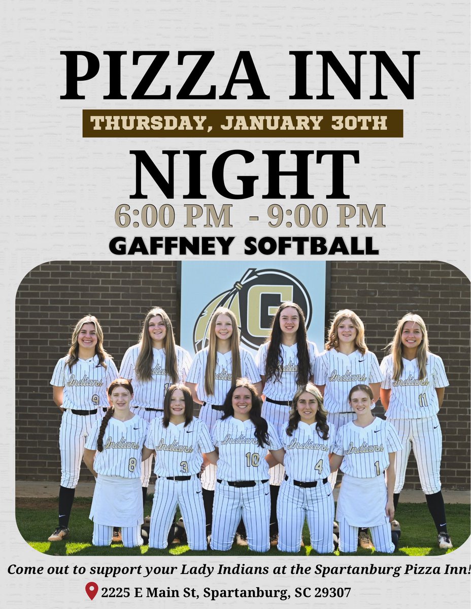 Gaffney High School Lady Indians Softball tweet media