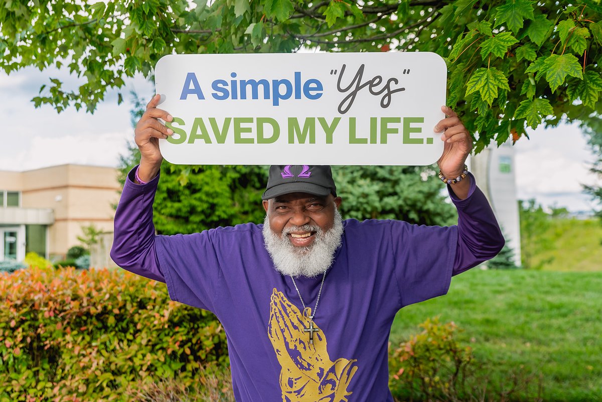 Because of his donor's selfless act, Michael received a second chance at life as a kidney recipient. 💚 Say YES today: lifebanc.org/get-involved/r…