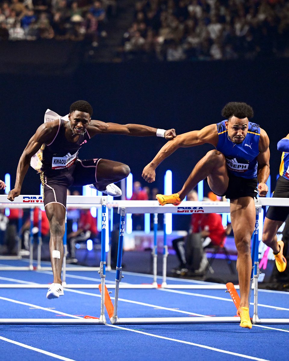 FFAthletisme's tweet image. 🔥 Ils seront tous là pour enflammer le 60 m haies du 𝗠𝗲𝗲𝘁𝗶𝗻𝗴 𝗱𝗲 𝗣𝗮𝗿𝗶𝘀 𝗜𝗻𝗱𝗼𝗼𝗿 !
✨ La crème des hurdlers sera à l'@Accor_Arena le dimanche 9 février :
🇲🇫 Pascal Martinot-Lagarde (8 🏅 internationales en salle)
🇲🇫 Just Kwaou-Mathey (🥉 mondial 2024 et…