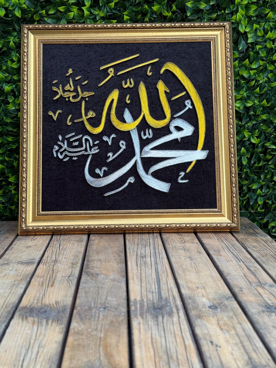 AksFilografi's tweet photo. El Emeği Filografi Tablosu
Allah cellecelalühü &amp; Muhammed aleyhisselam
Çerçeve ile 60 cm 60cm
Sipariş için dm
#filografi 
#tablo 
#sergi 
#elsanatı 
#elsanatları 
#kesfet https://t.co/IjJ6JoVWbT