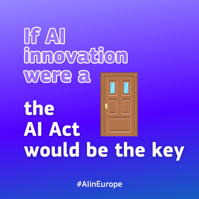 DigitalEU's tweet photo. The AI innovation package supports startups &amp; SMEs in the development of trustworthy Artificial Intelligence.

Thanks to the AI Factories, companies can access the 🗝️ ‘raw materials’ for AI: computing power, data, algorithms and talent.

Discover more ↓