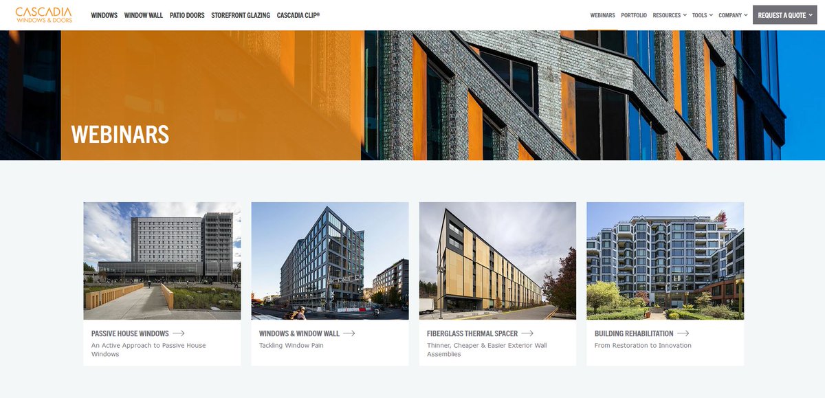 Looking to earn learning credits in 2025? Check out Cascadia’s Free educational webinars, good for learning credits with AIA, AIBC, OAA, AAA, BC Housing and more.

cascadiawindows.com/resources/webi…

#cascadiawindows