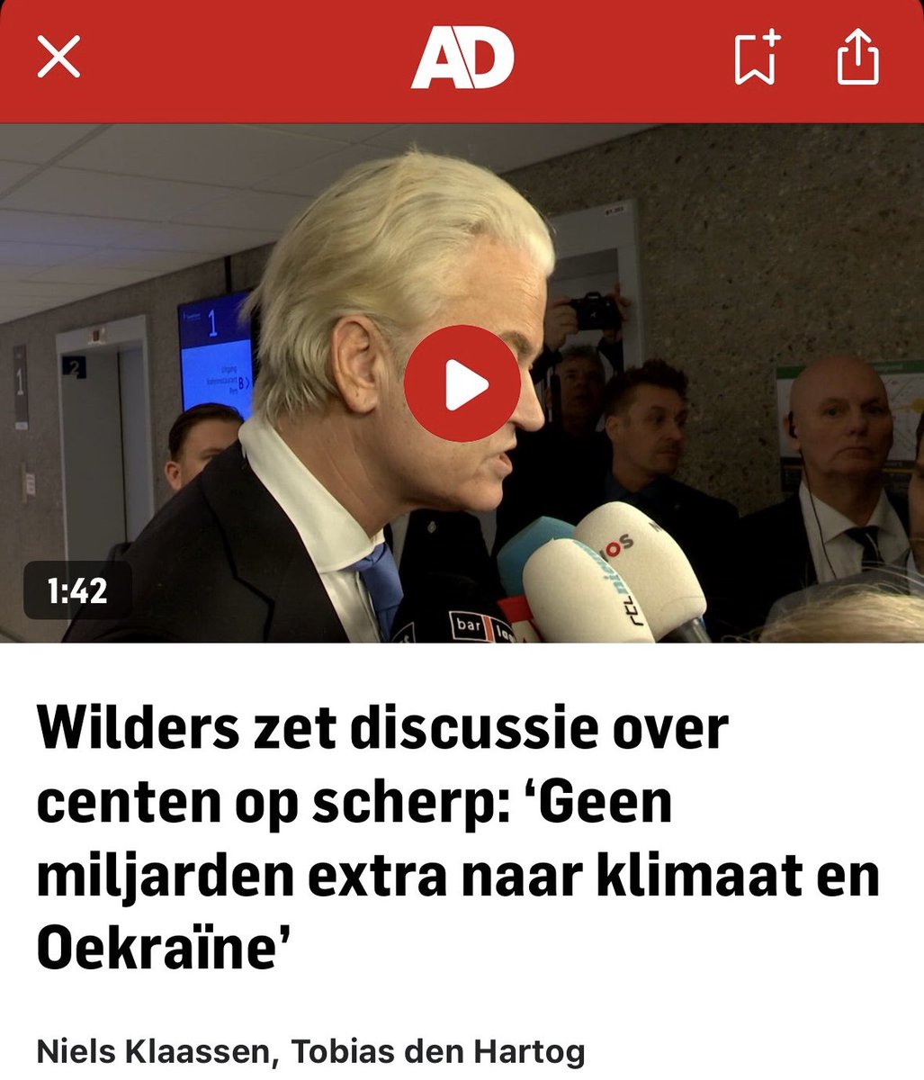 Terwijl de wereld in de fik staat, wakkert Wilders wezenloos het vuur aan. Deze Voorjaarsnota wordt een kantelpunt voor de veiligheid van ons continent en ons klimaat. Verstopt Nederland zichzelf nu nog dieper achter de dijken, of tonen we leiderschap?